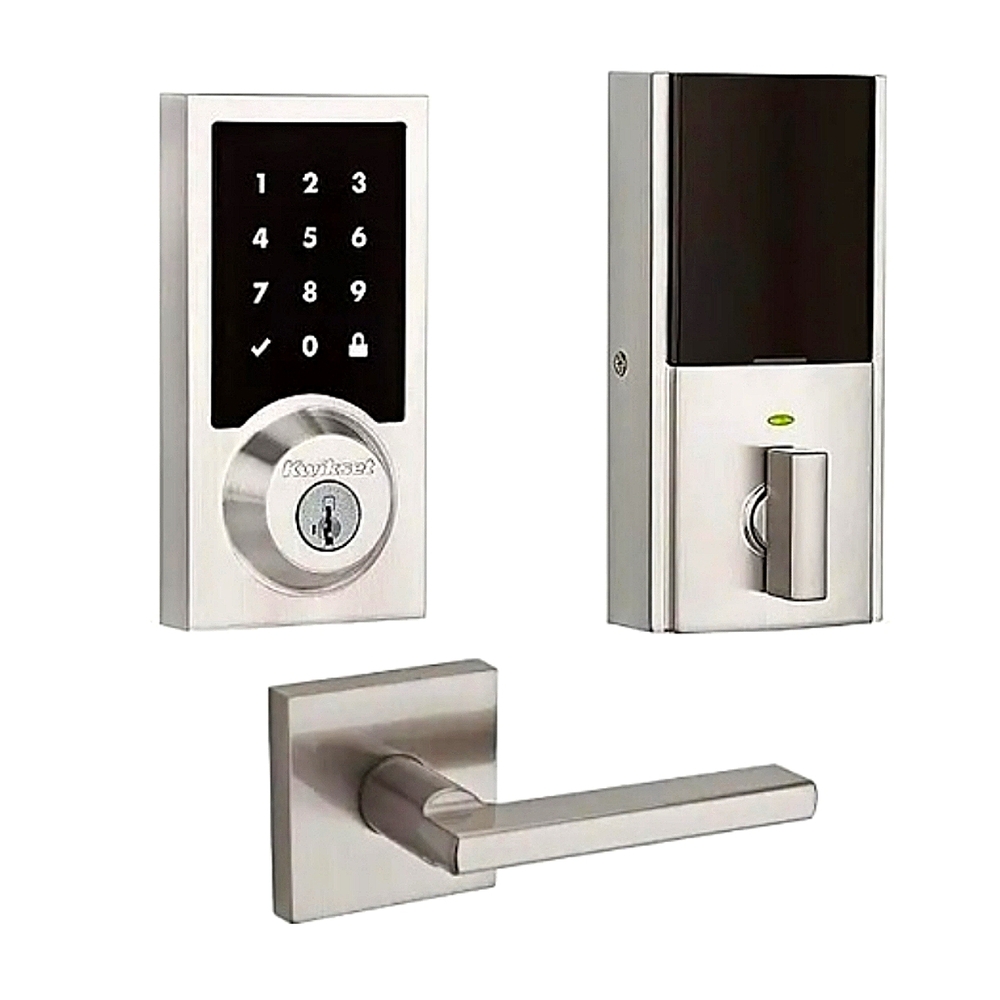 Kwikset - Kwikset KT-99160041K SmartCode Contemporary Electronic Deadbolt Lever
